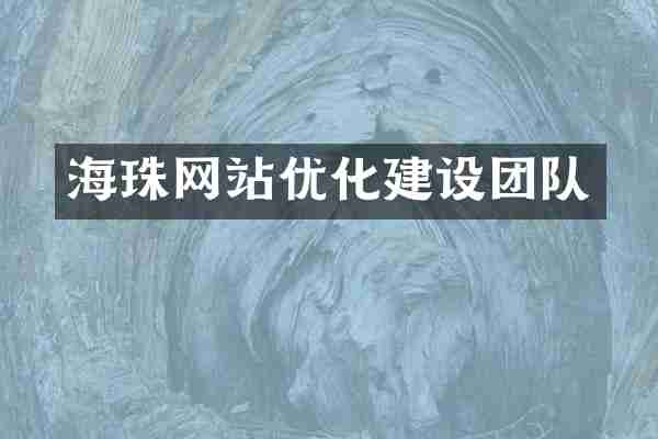 海珠网站优化建设团队