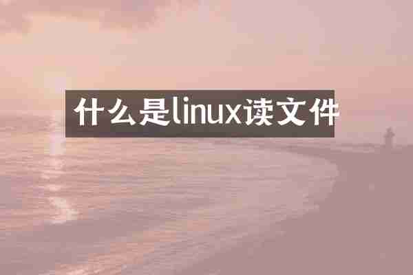 什么是linux读文件