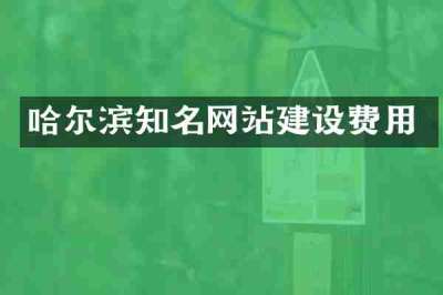 哈尔滨知名网站建设费用