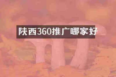 陕西360推广哪家好