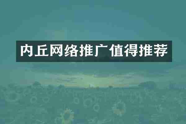 内丘网络推广值得推荐