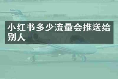 小红书多少流量会推送给别人