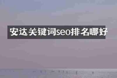 安达关键词seo排名哪好