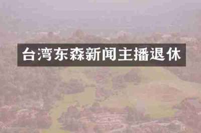 台湾东森新闻主播退休