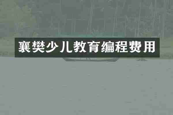 襄樊少儿教育编程费用