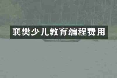 襄樊少儿教育编程费用