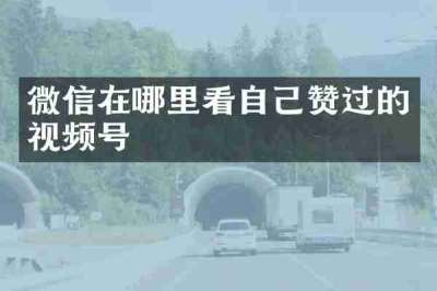 微信在哪里看自己赞过的视频号