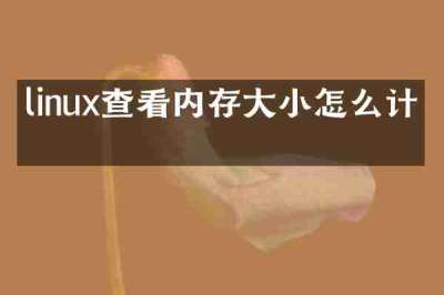 linux查看内存大小怎么计算