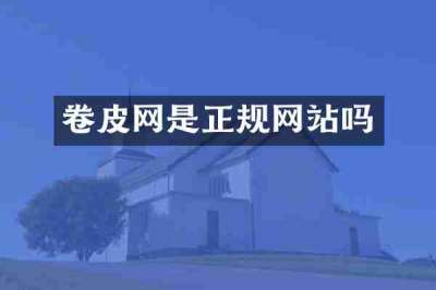 卷皮网是正规网站吗