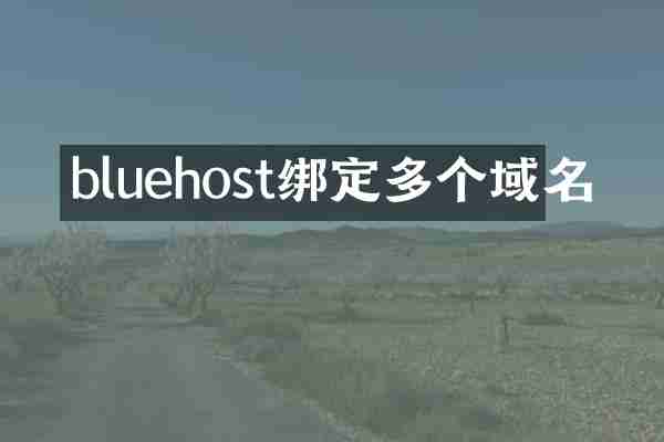 bluehost绑定多个域名