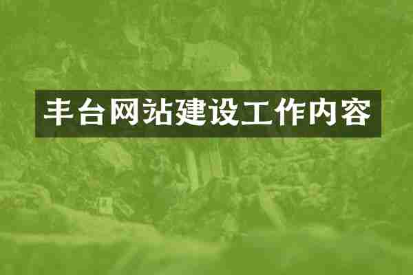 丰台网站建设工作内容