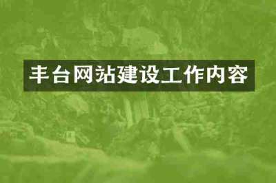 丰台网站建设工作内容