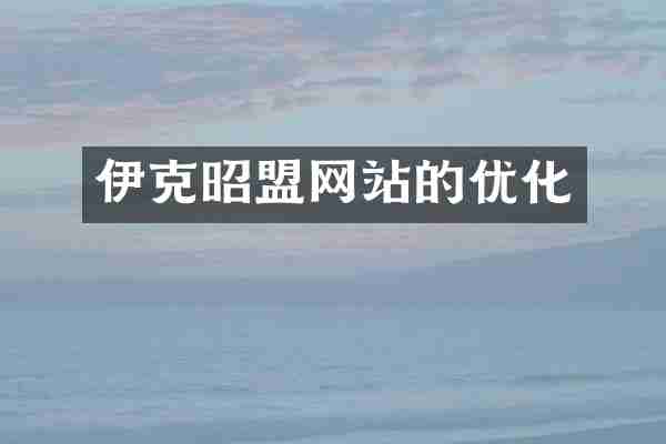 伊克昭盟网站的优化