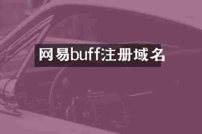 网易buff注册域名