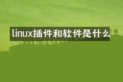 linux插件和软件是什么
