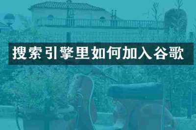 搜索引擎里如何加入谷歌