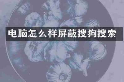 电脑怎么样屏蔽搜狗搜索