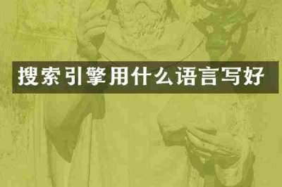 搜索引擎用什么语言写好