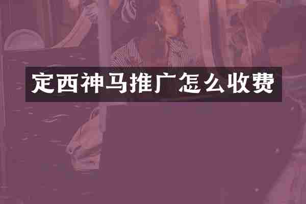 定西神马推广怎么收费