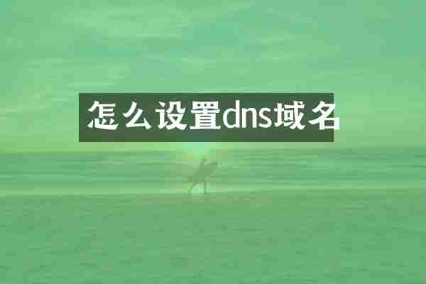 怎么设置dns域名