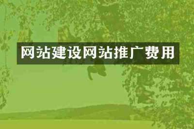 网站建设网站推广费用