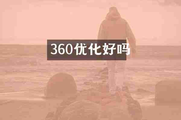 360优化好吗