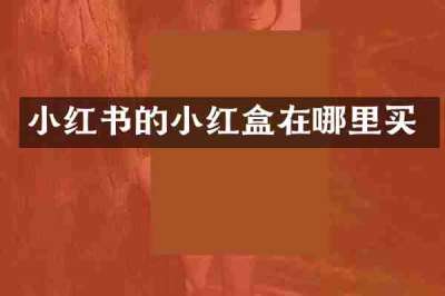 小红书的小红盒在哪里买