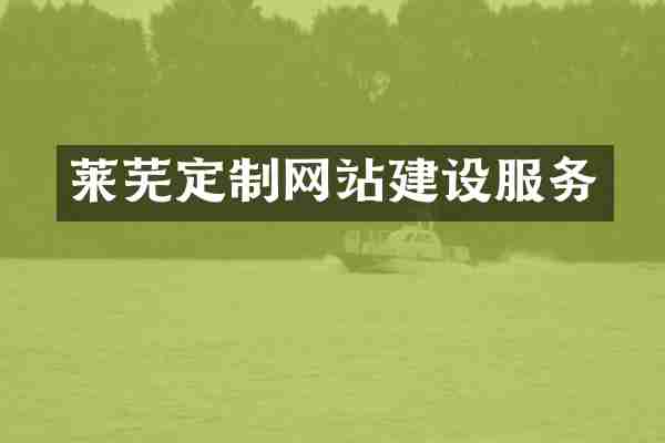 莱芜定制网站建设服务