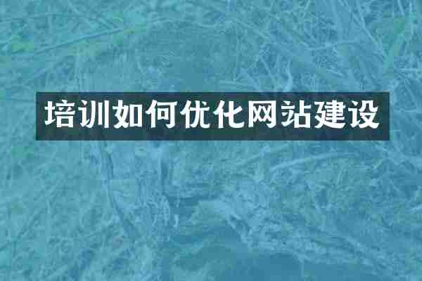 培训如何优化网站建设