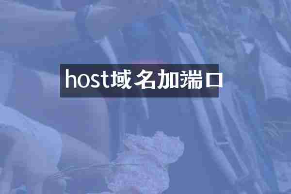 host域名加端口