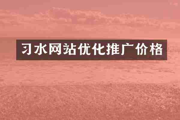 习水网站优化推广价格