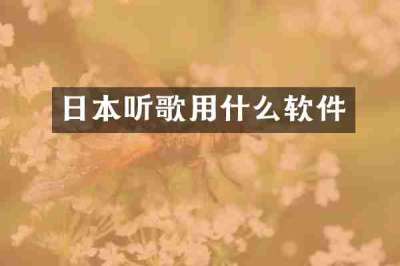 日本听歌用什么软件