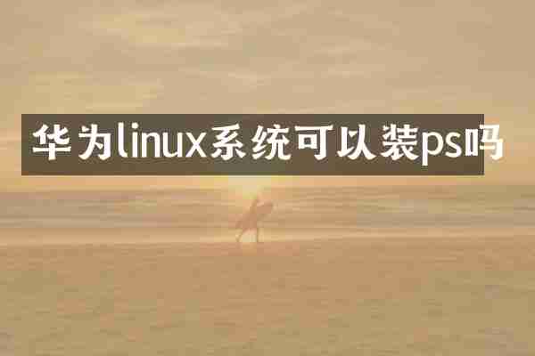 华为linux系统可以装ps吗