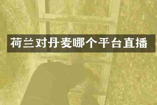 荷兰对丹麦哪个平台直播