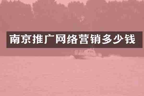 南京推广网络营销多少钱