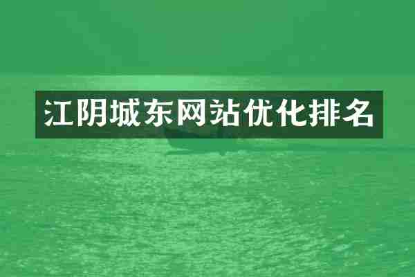 江阴城东网站优化排名