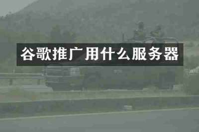 谷歌推广用什么服务器
