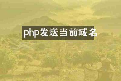 php发送当前域名