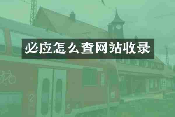 必应怎么查网站收录