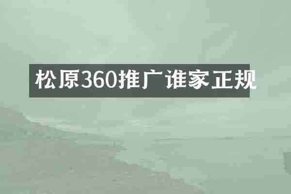 松原360推广谁家正规