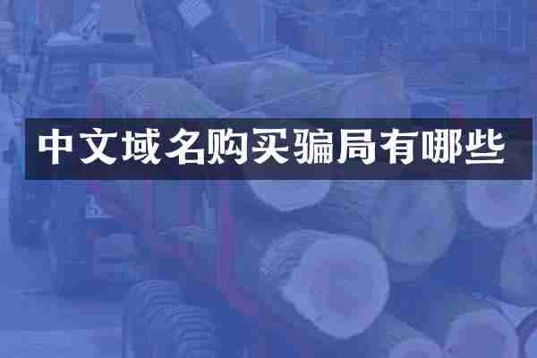 中文域名购买骗局有哪些