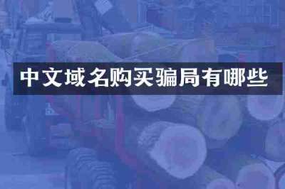 中文域名购买骗局有哪些