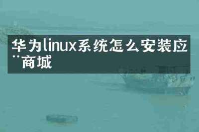 华为linux系统怎么安装应用商城