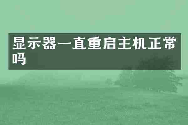 显示器一直重启主机正常吗