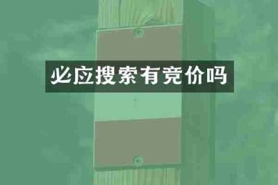 必应搜索有竞价吗