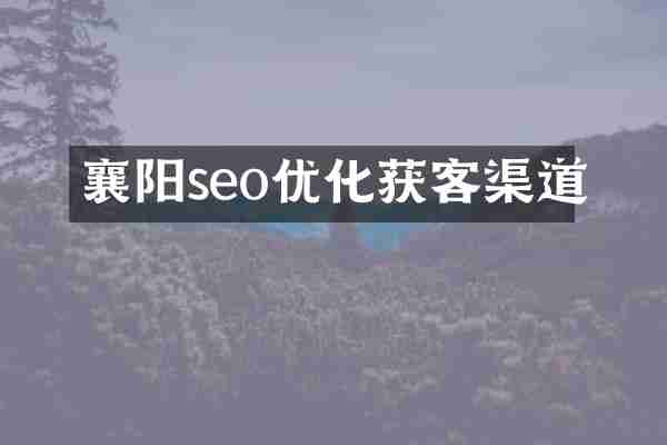 襄阳seo优化获客渠道