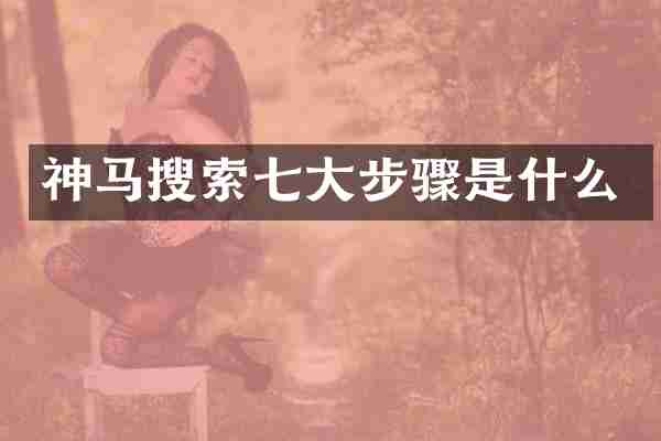 神马搜索七大步骤是什么