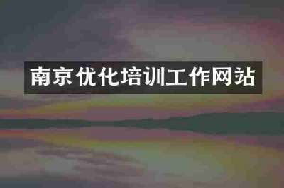 南京优化培训工作网站