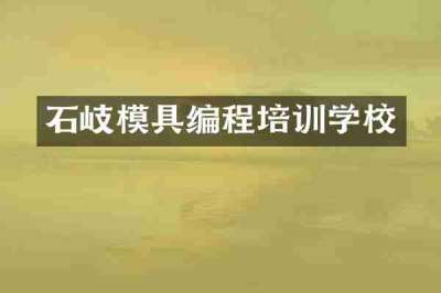 石岐模具编程培训学校
