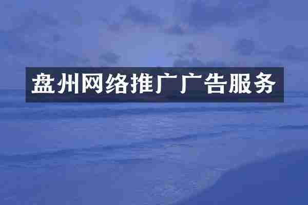 盘州网络推广广告服务
